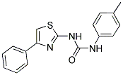 N-(4-METHYLPHENYL)-N'-(4-PHENYL-1,3-THIAZOL-2-YL)UREA Struktur