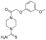 4-[(3-METHOXYPHENOXY)ACETYL]PIPERAZINE-1-CARBOTHIOAMIDE Struktur