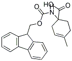 1-(9-FLUORENYLMETHYLOXYCARBONYL-AMINO)-4-METHYL-CYCLOHEX-3-ENE-1-CARBOXYLIC ACID, RACEMIC Struktur