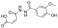 (2Z)-4-[2-(4-HYDROXY-3-METHOXYBENZOYL)HYDRAZINO]-4-OXOBUT-2-ENOIC ACID Struktur