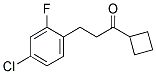 2-(4-CHLORO-2-FLUOROPHENYL)ETHYL CYCLOBUTYL KETONE Struktur