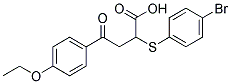 2-[(4-BROMOPHENYL)SULFANYL]-4-(4-ETHOXYPHENYL)-4-OXOBUTANOIC ACID Struktur