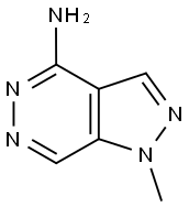 1-METHYL-1H-PYRAZOLO[3,4-D]PYRIDAZIN-4-AMINE Struktur