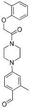 2-METHYL-4-(4-[(2-METHYLPHENOXY)ACETYL]PIPERAZIN-1-YL)BENZALDEHYDE Struktur