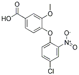 4-(4-CHLORO-2-NITROPHENOXY)-3-METHOXYBENZOIC ACID Struktur