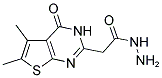 (5,6-DIMETHYL-4-OXO-3,4-DIHYDRO-THIENO[2,3-D]PYRIMIDIN-2-YL)-ACETIC ACID HYDRAZIDE Struktur