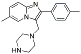 6-METHYL-3-PIPERAZIN-1-YLMETHYL-2-P-TOLYL-IMIDAZO[1,2-A]PYRIDINE Struktur