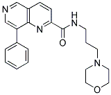 8-PHENYL-[1,6]NAPHTHYRIDINE-2-CARBOXYLIC ACID (3-MORPHOLIN-4-YL-PROPYL)-AMIDE Struktur