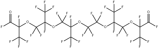 PERFLUORO-2,5,8,13,16-PENTAMETHYL-3,6,9,12,15-PENTAOXAHEPTADECANE-1,17-DIOYL FLUORIDE Struktur