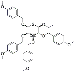 ETHYL TETRA-O-(4-METHOXYBENZYL)-BETA-D-THIOGALACTOPYRANOSIDE Struktur