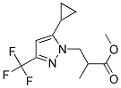 3-(5-CYCLOPROPYL-3-TRIFLUOROMETHYL-PYRAZOL-1-YL)-2-METHYL-PROPIONIC ACID METHYL ESTER Struktur