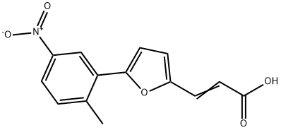 3-[5-(2-METHYL-5-NITRO-PHENYL)-FURAN-2-YL]-ACRYLIC ACID Struktur