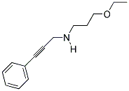 N-(3-ETHOXYPROPYL)-3-PHENYLPROP-2-YN-1-AMINE Struktur