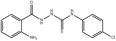 (2-AMINOPHENYL)-N-((((4-CHLOROPHENYL)AMINO)THIOXOMETHYL)AMINO)FORMAMIDE Struktur