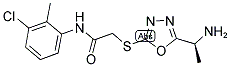 2-[5-(1-AMINO-ETHYL)-[1,3,4]OXADIAZOL-2-YLSULFANYL]-N-(3-CHLORO-2-METHYL-PHENYL)-ACETAMIDE Struktur