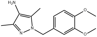 1-(3,4-DIMETHOXY-BENZYL)-3,5-DIMETHYL-1H-PYRAZOL-4-YLAMINE Struktur