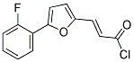 (2E)-3-[5-(2-FLUOROPHENYL)-2-FURYL]ACRYLOYL CHLORIDE Struktur