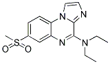 N,N-DIETHYL-7-(METHYLSULFONYL)IMIDAZO[1,2-A]QUINOXALIN-4-AMINE Struktur