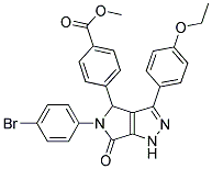 METHYL 4-(5-(4-BROMOPHENYL)-3-(4-ETHOXYPHENYL)-6-OXO-1,4,5,6-TETRAHYDROPYRROLO[3,4-C]PYRAZOL-4-YL)BENZOATE Struktur