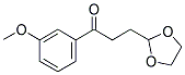 3-(1,3-DIOXOLAN-2-YL)-3'-METHOXYPROPIOPHENONE Struktur