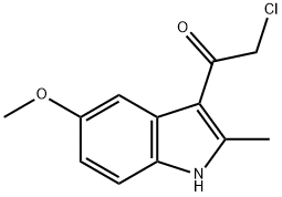 2-CHLORO-1-(5-METHOXY-2-METHYL-1H-INDOL-3-YL)-ETHANONE Struktur