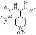 TERT-BUTOXYCARBONYLAMINO-(1,1-DIOXO-HEXAHYDRO-THIOPYRAN-4-YL)-ACETIC ACID METHYL ESTER Struktur