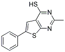 2-METHYL-6-PHENYL-THIENO[2,3-D]PYRIMIDINE-4-THIOL Struktur