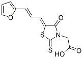 [5-(3-FURAN-2-YL-ALLYLIDENE)-4-OXO-2-THIOXO-THIAZOLIDIN-3-YL]-ACETIC ACID Struktur