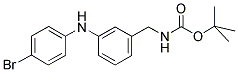 [3-(4-BROMO-PHENYLAMINO)-BENZYL]-CARBAMIC ACID TERT-BUTYL ESTER Struktur