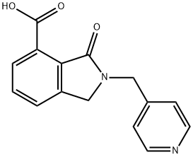 3-OXO-2-PYRIDIN-4-YLMETHYL-2,3-DIHYDRO-1H-ISOINDOLE-4-CARBOXYLIC ACID Struktur