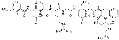 ACDCRGDCFCG (DISULFIDE BRIDGE: 2-10 AND 4-8) Struktur