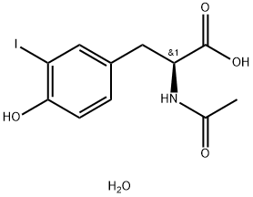 N-ACETYL-3-IODO-L-TYROSINE, MONOHYDRATE Struktur