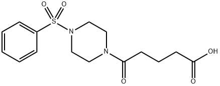 5-OXO-5-[4-(PHENYLSULFONYL)PIPERAZIN-1-YL]PENTANOIC ACID Struktur