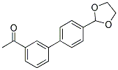 1-[4'-(1,3-DIOXOLAN-2-YL)[1,1'-BIPHENYL]-3-YL]ETHANONE Struktur