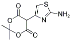 5-(2-AMINO-1,3-THIAZOL-4-YL)-2,2-DIMETHYL-1,3-DIOXANE-4,6-DIONE Struktur