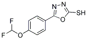 5-(4-DIFLUOROMETHOXY-PHENYL)-[1,3,4]OXADIAZOLE-2-THIOL Struktur