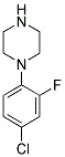 1-(4-CHLORO-2-FLUOROPHENYL)PIPERAZINE Struktur