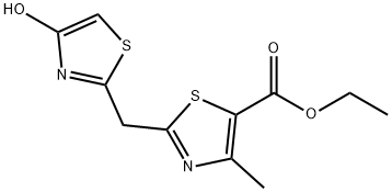 ETHYL 2-[(4-HYDROXY-1,3-THIAZOL-2-YL)METHYL]-4-METHYL-1,3-THIAZOLE-5-CARBOXYLATE Struktur