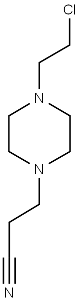 3-[4-(2-CHLORO-ETHYL)-PIPERAZIN-1-YL]-PROPIONITRILE Struktur