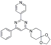 8-(6-PHENYL-2-PYRIDIN-4-YLPYRIMIDIN-4-YL)-1,4-DIOXA-8-AZASPIRO[4.5]DECANE Struktur