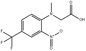 2-[METHYL-2-NITRO-4-(TRIFLUOROMETHYL)ANILINO]ACETIC ACID Struktur