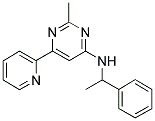 2-METHYL-N-(1-PHENYLETHYL)-6-PYRIDIN-2-YLPYRIMIDIN-4-AMINE Struktur