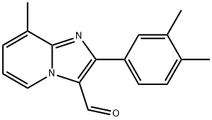 2-(3,4-DIMETHYLPHENYL)-8-METHYLIMIDAZO[1,2-A]PYRIDINE-3-CARBALDEHYDE Struktur