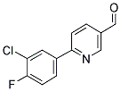 6-(3-CHLORO-4-FLUORO-PHENYL)-PYRIDINE-3-CARBALDEHYDE Struktur