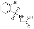 [[(2-BROMOPHENYL)SULFONYL]AMINO]ACETIC ACID Struktur