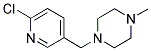 1-[(6-CHLORO-3-PYRIDINYL)METHYL]-4-METHYLPIPERAZINE Struktur