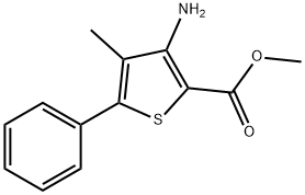 3-AMINO-4-METHYL-5-PHENYLTHIOPHENE-2-CARBOXYLIC ACID METHYL ESTER Struktur