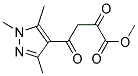 2,4-DIOXO-4-(1,3,5-TRIMETHYL-1 H-PYRAZOL-4-YL)-BUTYRIC ACID METHYL ESTER Struktur