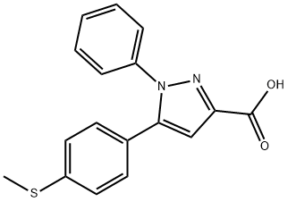 5-(4-METHYLSULFANYL-PHENYL)-1-PHENYL-1H-PYRAZOLE-3-CARBOXYLIC ACID price.