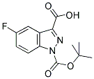 1-BOC-5-FLUORO-3-INDAZOLECARBOXYLIC ACID Struktur